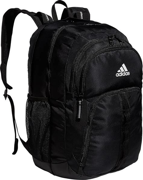 adidas Mochila unissex Prime 6, Branco/Preto/Cinza, One Size.